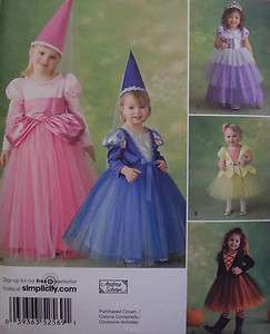 Simplicity 2569   Girls Toddler & Child Princess Costume Pattern 1/2 3 