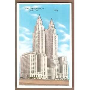  Postcard Hotel Waldorf Astoria New York City Everything 