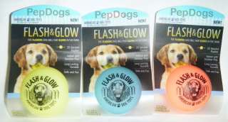 American Dog Toys Glow in Dark & FLASH Ball MEDIUM 2.5 Hard Rubber 