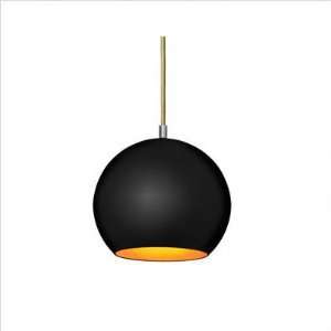  Topan Pendant in Black with Gold Wire