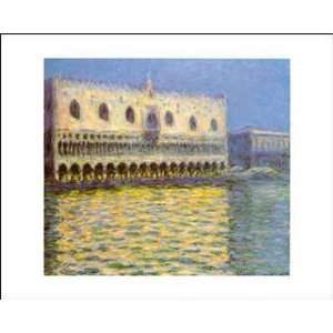 Venice The Doge Palace by Claude Monet. Size 20 inches width by 16 