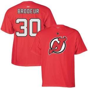  Reebok New Jersey Devils #30 Martin Brodeur Red Player T 