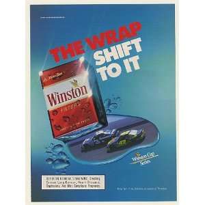  1991 Winston Cigarette The Wrap NASCAR #3 #42 Cars Print 
