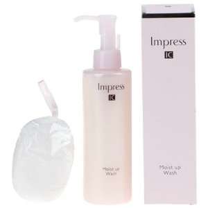    Kanebo Impress IC Moist up Wash with Facial Wash Puff 200ml Beauty