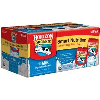 Horizon Organic 1 % Low Fat Milk, 8 Ounce Aseptic Cartons (Pack of 18 