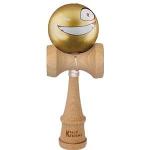  Kendama With Golden Wink Face Ball And Extra String Toys & Games