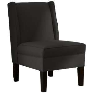  Skyline Furniture Linen Wingback Chair, Black