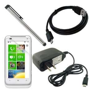   Sync USB Cable + Stylus Pen for HTC Radar 4G Windows Phone (T Mobile