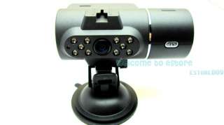 2CH HD 720P Dual Lens Dashboard Car vehicle Camera Cam Video Recorder 