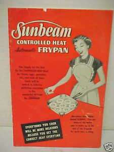 1953 Sunbeam Controlled Heat Automatic Frypan Manual  