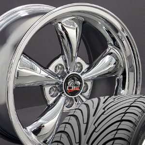  Bullitt Style Wheel Fits Mustang (R)   Chrome 17x9 Set of 