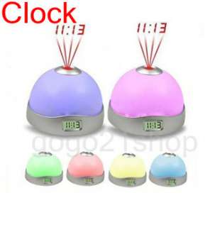 3868 Laser 7 Color Funny Change LedAlarm Clock Projection  