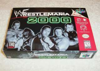 N64 WWF Wrestlemania 2000   COMPLETE IN BOX   MINT  