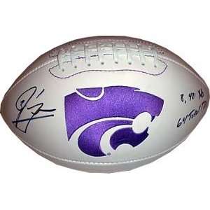 Josh Freeman Autographed/Hand Signed Kansas State Wildcats Logo 
