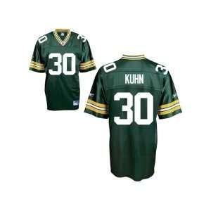  Reebok John Kuhn Green Bay Packers Green Authentic Jersey 