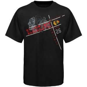   Chicago Blackhawks Youth Burnside T Shirt   Black