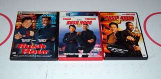 Rush Hour 1 2 3 TRILOGY 3 DVD LOT Collection  