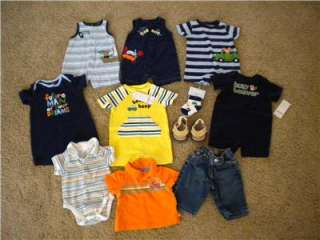 Large lot baby boy summer clothes 0 3 months. NWT Gymboree, Old Navy 