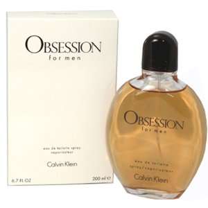 OBSESSION Cologne. EAU DE TOILETTE SPRAY 6.7 oz / 200 ml By Calvin 