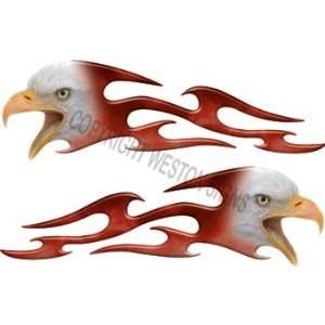  Tribal Red Eagle Flames   14 h x 50 w 