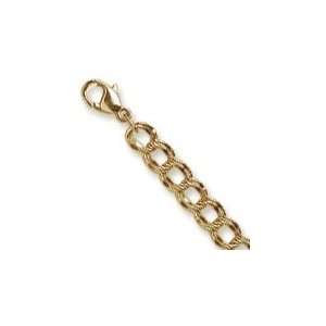   Charms Double Link Charm Bracelet, 7, Lobster Clasp, 14K Yellow Gold