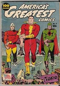Americas Greatest Comics #3 G+ 2.5 Captain Marvel World War 2 Cover 