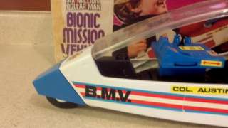 Vtg. 1970s Kenner Six Million Dollar Man Bionic Mission Vehicle MIB 
