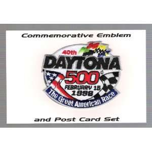  Daytona 500   1998   Commemorative Emblem & Post Card Set 