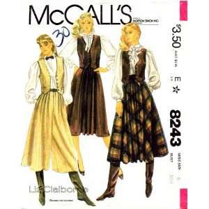  McCalls 8243 Sewing Pattern Misses Liz Claiborne Vest 