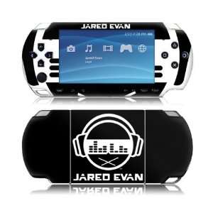   MS JEVN10014 Sony PSP Slim  Jared Evan  Logo Black Skin Electronics