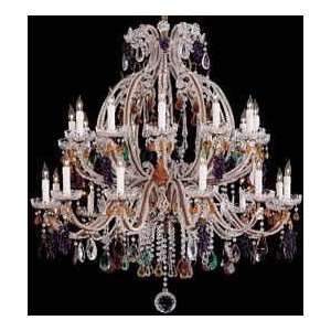  Metropolitan N950908 Crystals & Fruit 8 Light Single Tier 