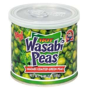 Hapi Snacks Wasabi Peas   Hot   12 Cans Grocery & Gourmet Food