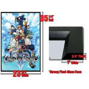  Framed Disney Kingdom Hearts Blue Poster Game Fr6144