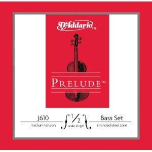  Daddario J610 Prelude 1/2 Bass String Set Medium 