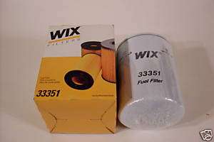 WIX FUEL FILTER #33351 FOR CASE, CATERPILLAR, FORD, IHC  