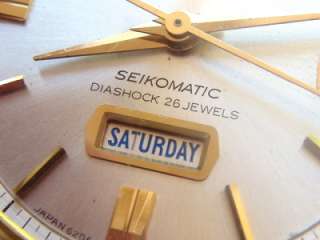 Vintage Seikomatic diashock 6206 8100 all original Serialnumber 