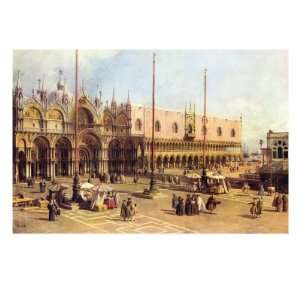   San Marco Premium Poster Print by Canaletto , 12x16