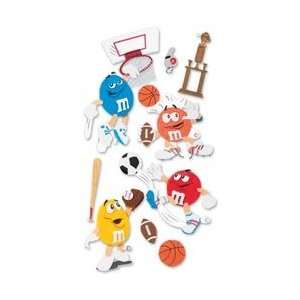  M&M Candy Sports Dimensional Scrapbook Stickers (MMJB014 