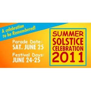  3x6 Vinyl Banner   Summer Solstice Parade 