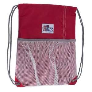    SailorBags, Sailcloth Drawstring Bag, Red