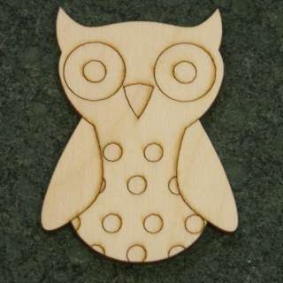 Owl   Engraved Craft Shape Cut Out ~* WoodCuts *~ 0219A  