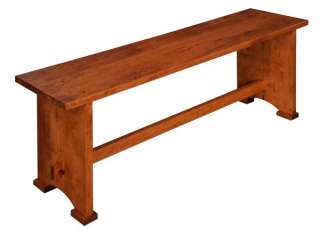 Custom Plank Bench Solid Oak Wood 4  