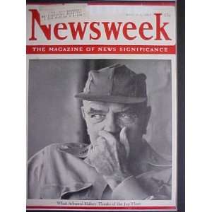 Admiral William Halsey Navy Commander March 5 1945 Newsweek Magazine 