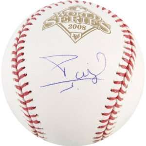  Carlos RuizÂ Autographed Baseball  Details 2008 World 