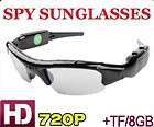   High Definition Real 30fps 8GB TF Card Video Camera Spy Sunglasses