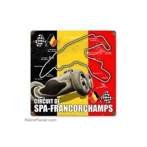  Spa Francorchamps Metal Sign
