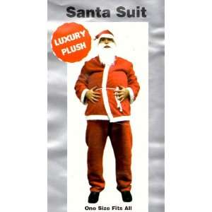  LUXURY PLUSH SANTA SUIT 5 PICES ONE SIZE FITS ALL [Kitchen 