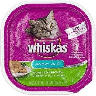 WHISKAS Food for Cats Roasted Chicken Flavor in Meaty Juices 24/3.5oz 