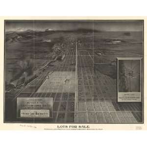  Historic Panoramic Map Birdseye view from South Broadway 