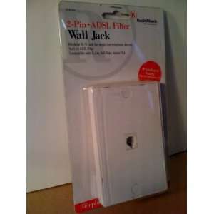  2 Pin ADSL Filter Wall Jack Broadband Ready Electronics